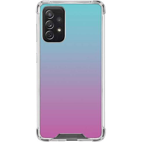 Purple and Blue Ombre Galaxy A72 5G Clear Case